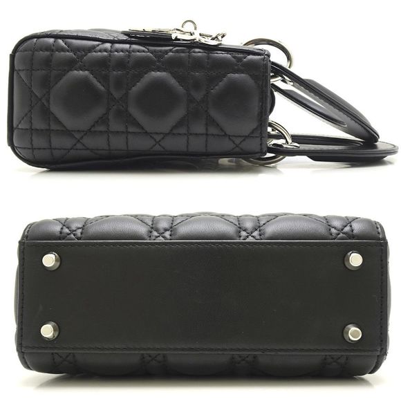Christian Dior Lady Dior Mini Lambskin Black - Picture 2 of 8